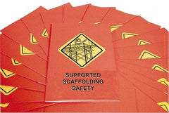 Marcom - Supported Scaffolding Safety Training Booklet - English and Spanish, Regulatory Compliance Series - Top Tool & Supply