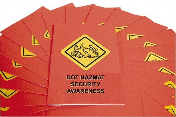 Marcom - DOT HazMat Security Awareness Training Booklet - English, Regulatory Compliance Series - Top Tool & Supply