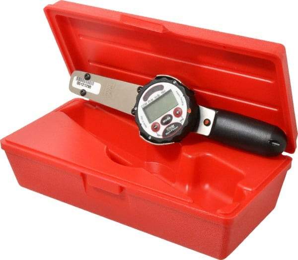 Proto - 1/4" Drive Electronic Digital Torque Wrench - 0.63 Ft/Lb to 6 Ft/Lb Torque, 11" OAL, 0.01 N/m Graduation, Fixed Head - Top Tool & Supply