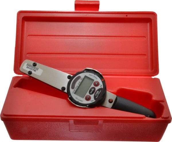 Proto - 1/4" Drive Electronic Digital Torque Wrench - 0.83 Ft/Lb to 8 Ft/Lb Torque, 11" OAL, 0.01 N/m Graduation, Fixed Head - Top Tool & Supply