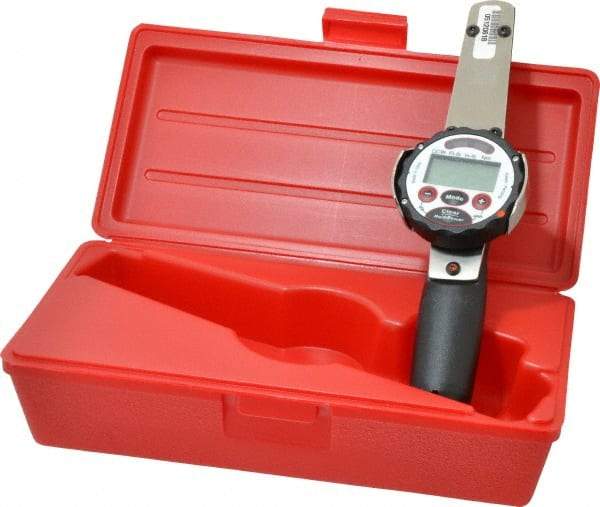 Proto - 3/8" Drive Electronic Digital Torque Wrench - 5 Ft/Lb to 50 Ft/Lb Torque, 11" OAL, 0.1 N/m Graduation, Fixed Head - Top Tool & Supply