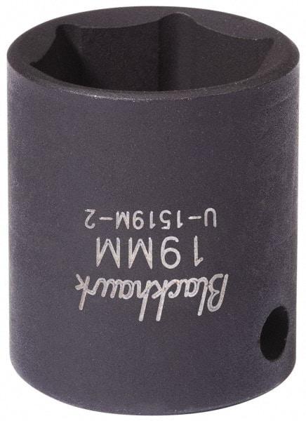 Blackhawk by Proto - 3/8" Drive 16mm Standard Impact Socket - 6 Points, 3-1/2" OAL - Top Tool & Supply