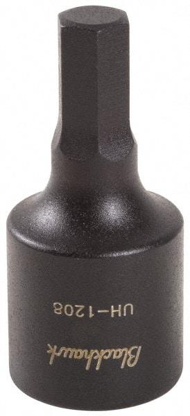 Blackhawk by Proto - 1/2" Drive, 7mm Impact Hex Bit Socket - 2-11/64" OAL - Top Tool & Supply