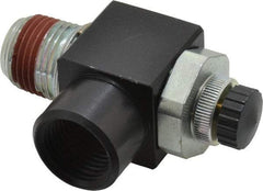 ARO/Ingersoll-Rand - 1/2" Male NPT x 1/2" Female NPT Right Angle Flow Control Valve - 0 to 150 psi & Brass Material - Top Tool & Supply