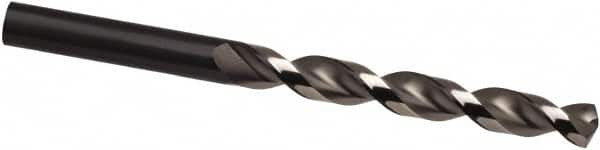 Jobber Length Drill Bit: 0.4646″ Dia, 130 °, High Speed Steel Bright/Uncoated, Right Hand Cut, Parabolic Flute