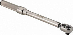 CDI - 3/8" Drive Micrometer Torque Wrench - 4 N/m to 250 In/Lb Torque, 11-1/4" OAL, 0.12 N/m Graduation, Pear Head - Top Tool & Supply