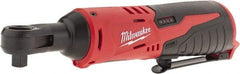 Milwaukee Tool - 3/8" Drive 12 Volt Inline Cordless Impact Wrench & Ratchet - 250 RPM, 35 Ft/Lb Torque, Lithium-Ion Batteries Not Included - Top Tool & Supply