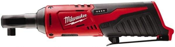 Milwaukee Tool - 1/4" Drive 12 Volt Inline Cordless Impact Wrench & Ratchet - 250 RPM, 30 Ft/Lb Torque, Lithium-Ion Batteries Not Included - Top Tool & Supply