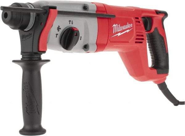 Milwaukee Tool - 120 Volt 1" SDS Plus Chuck Electric Rotary Hammer - 0 to 5,625 BPM, 0 to 1,500 RPM - Top Tool & Supply