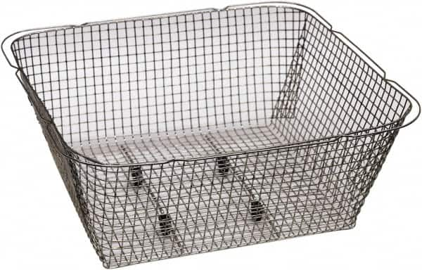 Graymills - 304 Stainless Steel Parts Washer Basket - 3-1/2" High x 3-7/8" Wide x 3-3/4" Long, Use with Ultrasonic Cleaners - Top Tool & Supply