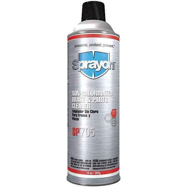 Sprayon - Nonchlorinated Brake Parts Cleaner - 16 oz Aerosol Can - Top Tool & Supply