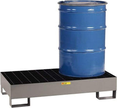 Little Giant - 33 Gal Sump Capacity, Steel Platform - Low Profile - 26" Long x 51" Wide x 10-1/2" High, 2,000 Lb Capacity - Top Tool & Supply