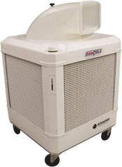 Schaefer Ventilation Equipment - 24 Gal Capacity, 1 hp, 2,460 & 1,660 CFM Evaporative Cooler - 13.7 Amp Rating, 115 Volts, 2 Speed - Top Tool & Supply