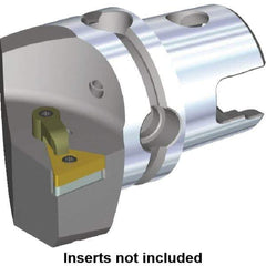 Kennametal - Right Hand Cut, Size KM50, TN.. Insert Compatiblity, Modular Turning & Profiling Cutting Unit Head - 35mm Ctr to Cutting Edge, 50mm Head Length, Through Coolant, Series M-Clamping - Top Tool & Supply