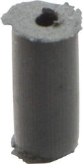 Cratex - 1/4" Max Diam x 1/2" Long, Cylinder, Rubberized Point - Very Fine Grade, Silicon Carbide, 1/16" Arbor Hole, Unmounted - Top Tool & Supply