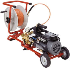 Ridgid - Electric Jet Battery Drain Cleaning Machine - For 1-1/4" to 4" Pipe, 3/16" x 100' Cable - Top Tool & Supply