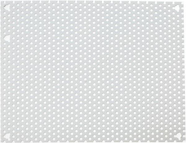 Cooper B-Line - 6-7/8" OAW x 8-7/8" OAH Powder Coat Finish Electrical Enclosure Perforated Panel - 10" x 8" Box, 16 Gauge Steel, Use with 1084-12CHC/1084-12CHCS/1086-12CHC - Top Tool & Supply