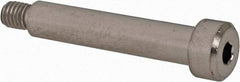 Made in USA - 1/4" Shoulder Diam x 1-1/4" Shoulder Length, #10-32 UNF, Hex Socket Shoulder Screw - 303 Stainless Steel, Passivated Finish, 3/8" Head Diam - Top Tool & Supply