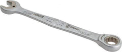 Wera - 1/2" 12 Point Combination Wrench - 7-5/64" OAL, Chrome Molybdenum Steel, Satin Finish - Top Tool & Supply