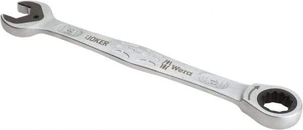 Wera - 18mm 12 Point Combination Wrench - 9-1/4" OAL, Chrome Molybdenum Steel, Satin Finish - Top Tool & Supply