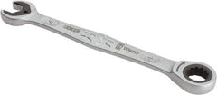 Wera - 14mm 12 Point Combination Wrench - 7-13/32" OAL, Chrome Molybdenum Steel, Satin Finish - Top Tool & Supply