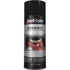 Krylon - 12 oz Chrysler Black Automotive Heat Resistant Paint - Semi-Flat Finish, Comes in Aerosol Can - Top Tool & Supply