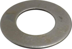 Gardner Spring - #8 Bolt, 0.164" ID, Grade 1074 Steel, Belleville Disc Spring - 0.343" OD, 0.024" High, 0.013" Thick - Top Tool & Supply