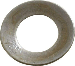 Gardner Spring - 1/4" Bolt, 0.255" ID, Grade 1074 Steel, Belleville Disc Spring - 1/2" OD, 0.036" High, 0.022" Thick - Top Tool & Supply