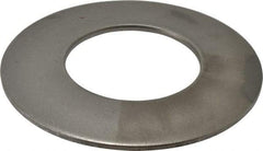 Gardner Spring - 2" Bolt, 2" ID, Grade 1074 Steel, Belleville Disc Spring - 4" OD, 1/4" High, 1/8" Thick - Top Tool & Supply