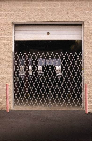 Illinois Engineered Products - 78" High Single Folding Gate - Galvanized Steel, Silver - Top Tool & Supply