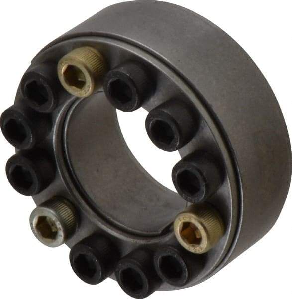 Climax Metal Products - M6 Thread, 1-1/4" Bore Diam, 2.362" OD, Shaft Locking Device - 12 Screws, 10,703 Lb Axial Load, 2.362" OAW, 0.669" Thrust Ring Width, 557 Ft/Lb Max Torque - Top Tool & Supply