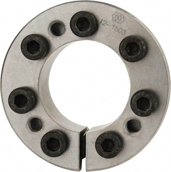 Climax Metal Products - M8 Thread, 1-3/4" Bore Diam, 2.953" OD, Shaft Locking Device - 7 Screws, 16,206 Lb Axial Load, 3.287" OAW, 0.787" Thrust Ring Width, 1,182 Ft/Lb Max Torque - Top Tool & Supply