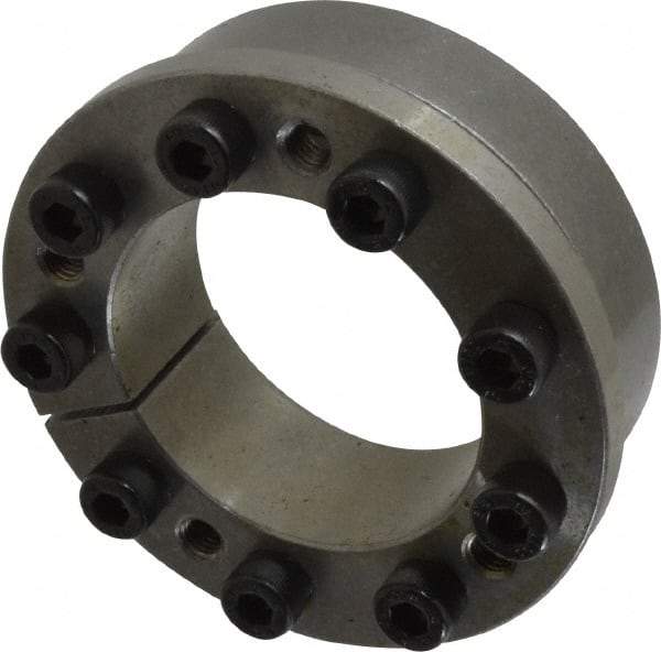 Climax Metal Products - M8 Thread, 2-7/16" Bore Diam, 3.74" OD, Shaft Locking Device - 9 Screws, 20,836 Lb Axial Load, 4.016" OAW, 0.787" Thrust Ring Width, 2,116 Ft/Lb Max Torque - Top Tool & Supply