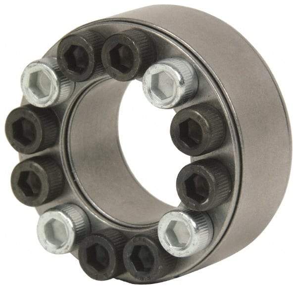 Climax Metal Products - M8 Thread, 2-1/2" Bore Diam, 3.74" OD, Shaft Locking Device - 16 Screws, 26,275 Lb Axial Load, 3.74" OAW, 0.787" Thrust Ring Width - Top Tool & Supply