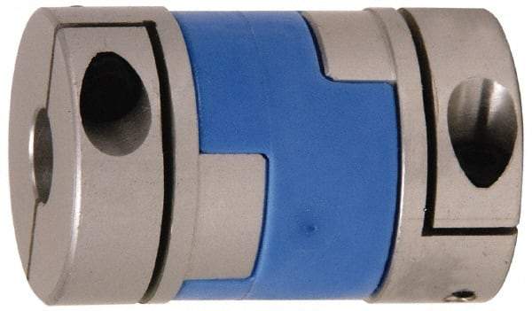 Lovejoy - 3/16" Max Bore Diam, Flexible Oldham Coupling - 0.789" OD, 1.3" OAL, Aluminum Hub with Polyacetal Insert, Order 2 Hubs with Same OD & 1 Insert for Complete Coupling - Top Tool & Supply