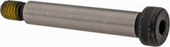 Value Collection - 3/8" Shoulder Diam x 2" Shoulder Length, 5/16-18 UNC, Hex Socket Shoulder Screw - 4140 Alloy Steel with Nylon Locking Patch, 1/4" Head Height x 9/16" Head Diam - Top Tool & Supply