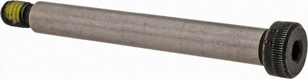 Value Collection - 3/8" Shoulder Diam x 3" Shoulder Length, 5/16-18 UNC, Hex Socket Shoulder Screw - 4140 Alloy Steel with Nylon Locking Patch, 1/4" Head Height x 9/16" Head Diam - Top Tool & Supply