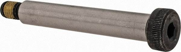 Value Collection - 1/2" Shoulder Diam x 3" Shoulder Length, 3/8-16 UNC, Hex Socket Shoulder Screw - 4140 Alloy Steel with Nylon Locking Patch, 5/16" Head Height x 3/4" Head Diam - Top Tool & Supply