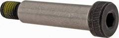 Value Collection - 5/8" Shoulder Diam x 2-1/4" Shoulder Length, 1/2-13 UNC, Hex Socket Shoulder Screw - 4140 Alloy Steel with Nylon Locking Patch, 3/8" Head Height x 7/8" Head Diam - Top Tool & Supply