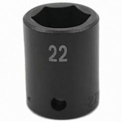 SK - Impact Socket - 1/2"DR 22MM IMPACT SOCKET - Top Tool & Supply