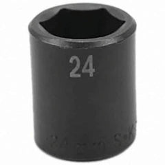 SK - Impact Socket - 1/2"DR 24MM IMPACT SOCKET - Top Tool & Supply