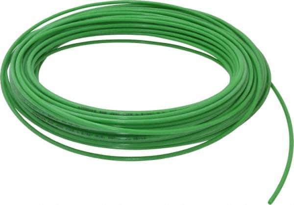 Coilhose Pneumatics - 3/32" ID x 5/32" OD, 0.32" Wall Thickness, 100' Long, Nylon 11 Tube - Green, 150 Max psi - Top Tool & Supply