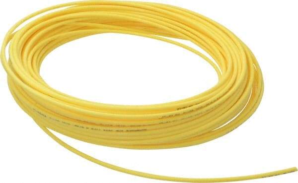 Coilhose Pneumatics - 3/32" ID x 5/32" OD, 0.32" Wall Thickness, 100' Long, Nylon 11 Tube - Yellow, 150 Max psi - Top Tool & Supply