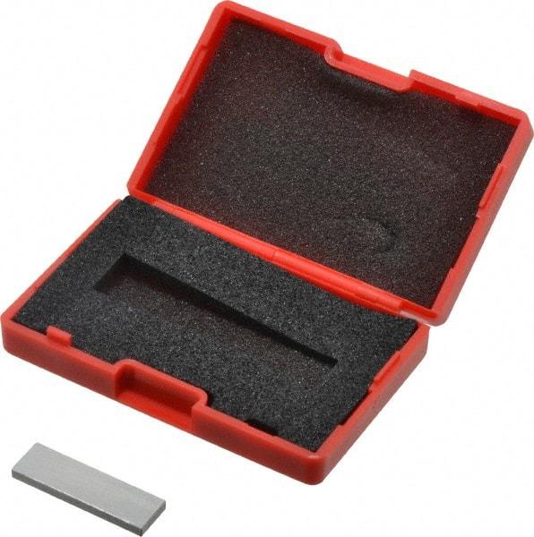 SPI - 0.1005" Rectangular Steel Gage Block - Accuracy Grade AS-1, Includes NIST Traceability Certification - Top Tool & Supply