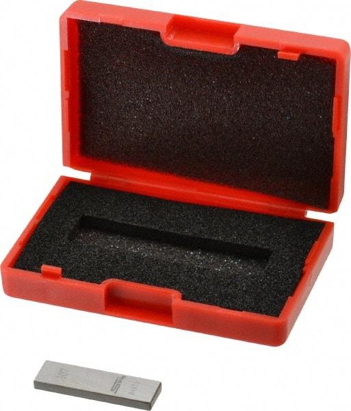 SPI - 0.107" Rectangular Steel Gage Block - Accuracy Grade AS-1, Includes NIST Traceability Certification - Top Tool & Supply