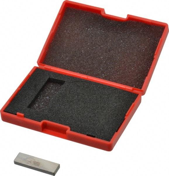 SPI - 0.127" Rectangular Steel Gage Block - Accuracy Grade AS-1, Includes NIST Traceability Certification - Top Tool & Supply