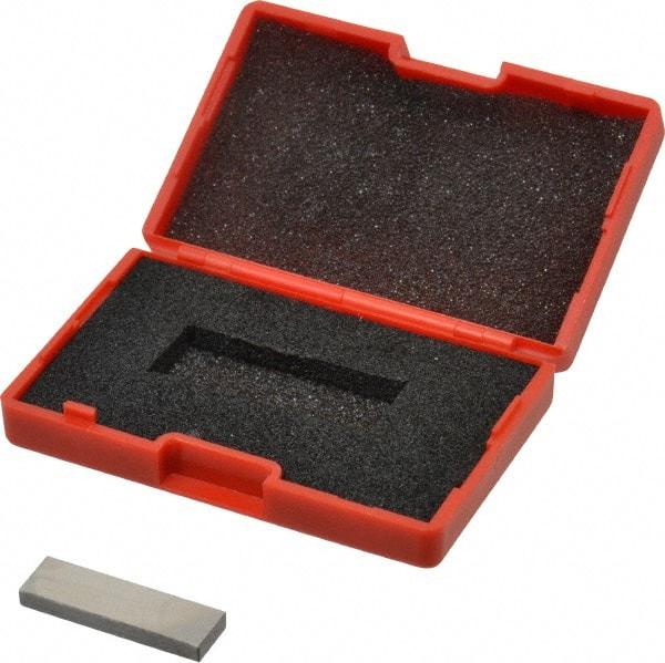 SPI - 0.128" Rectangular Steel Gage Block - Accuracy Grade AS-1, Includes NIST Traceability Certification - Top Tool & Supply