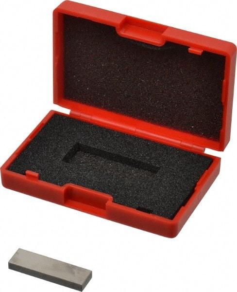 SPI - 0.139" Rectangular Steel Gage Block - Accuracy Grade AS-1, Includes NIST Traceability Certification - Top Tool & Supply