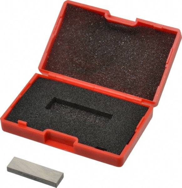 SPI - 0.143" Rectangular Steel Gage Block - Accuracy Grade AS-1, Includes NIST Traceability Certification - Top Tool & Supply