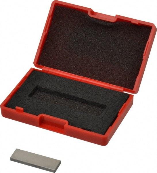 SPI - 0.10005" Rectangular Steel Gage Block - Accuracy Grade AS-1, Includes NIST Traceability Certification - Top Tool & Supply